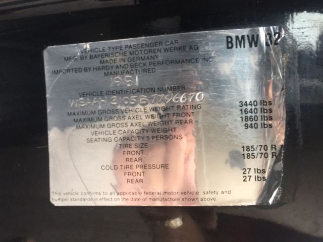 1981 BMW 3-Series - photo 10