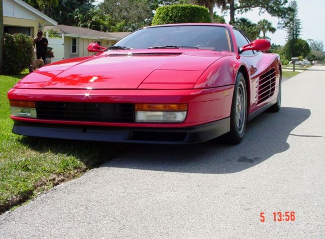 -1991 TESTAROSSA - 17300 Certified original miles!! Just serviced (Major) 1991 Ferrari Testarossa