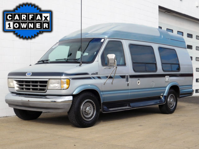 ► 1992 Ford E-350 Econoline XL Turtle Top Camper Van ● 7.5L V8 ● 68,511 Miles ◄ 1992 Ford E-Series Van XL Extended Cargo Van 2-Door