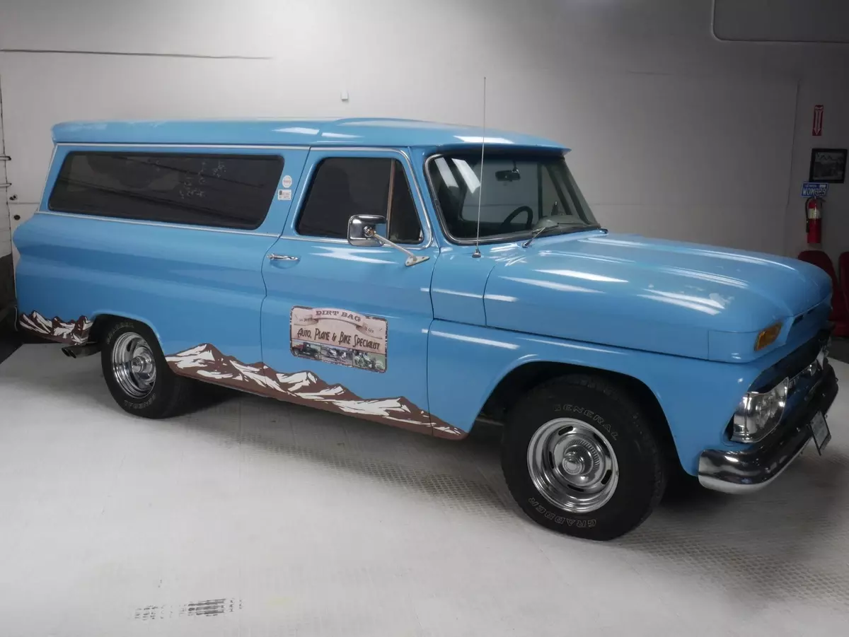 0 Miles Blue Commercial V-8 Available Now! 1965 GMC Suburban