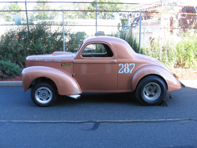 "C C Rider" Willys Record Setting 5-time National Champion Gasser 1938 Willys Coupe