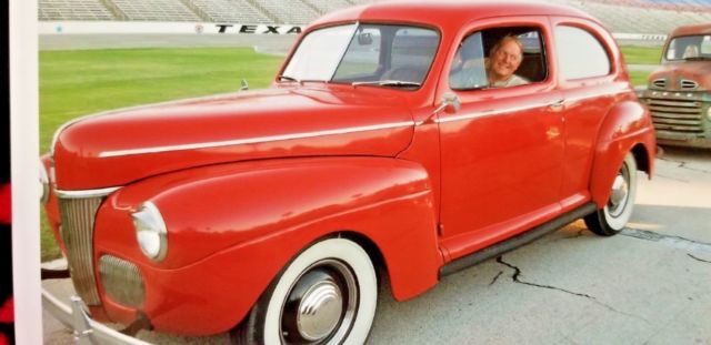 "CRUIZER '41" - 1941 Ford Super Deluxe Rangoon RED 2-door Coupe Original Sedan 1941 Ford Super Deluxe Chrome