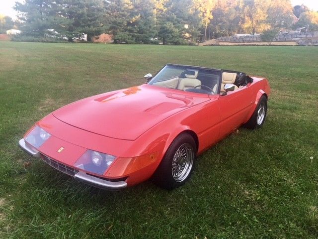 "MOVIE CAR" Authentic Looking Daytona Spyder 365 GTB corvette kitcar ferrari 1976 Replica/Kit Makes Daytona Spyder