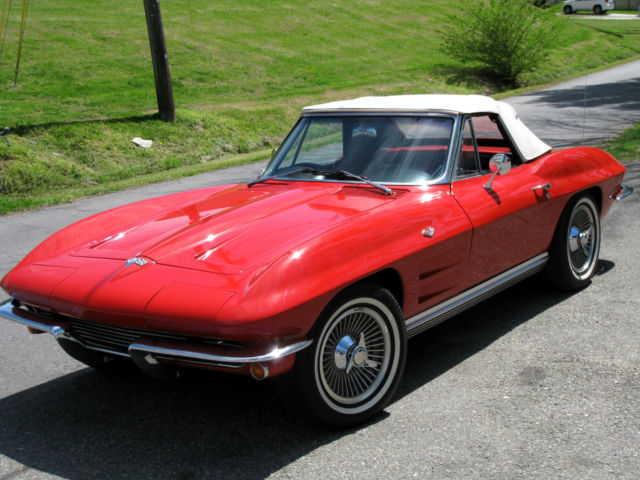 '64 Convertible 327/4-SPEED Power Disc Brakes /P Windows/KnockOffs/ NICE in NC! 1964 Chevrolet Corvette NICE!