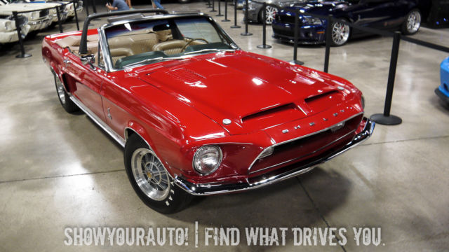 '68 Ford Shelby Mustang GT350, 4spd Candy Apple over Tan! 1968 Shelby GT350