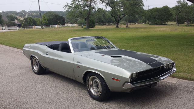 '70 Challenger RT Convert, 440-4, auto, special order Silver/Blk, original 1970 Dodge Challenger RT
