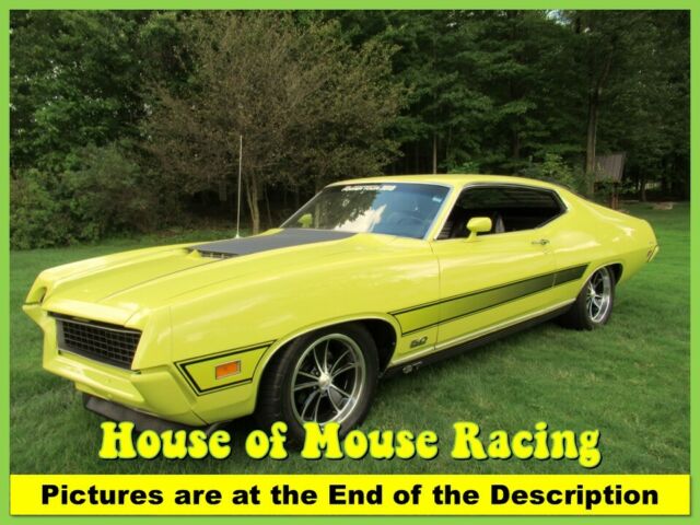 '71 Torino GT 5.0 Coyote Swap 6spd Tremec Coil Over Susp AC Louvers Turnkey 1971 Ford Torino Coyote Swap Hot Rod Magazine Feature Pro-Touring