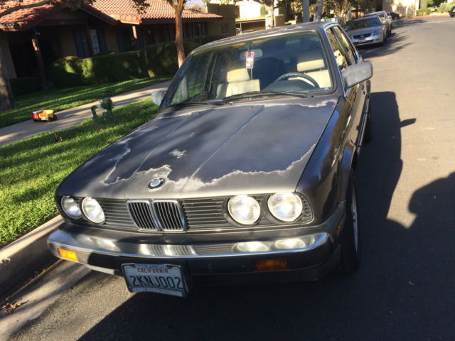 '85 BMW ES recently smogged with new registration 1986 BMW 3-Series 4 door