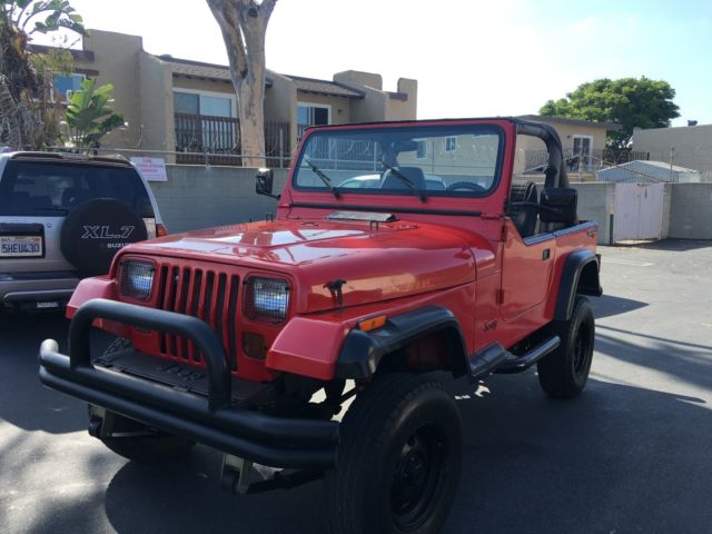 '89 Jeep Wrangler S 2.5 L 4x4 5 speed 1989 Jeep Wrangler