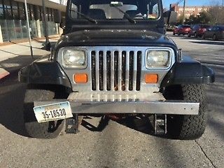 '93 Jeep WRANGLER YJ Black and Chrome 4.0 6-cyl Awesome!! 1993 Jeep Wrangler