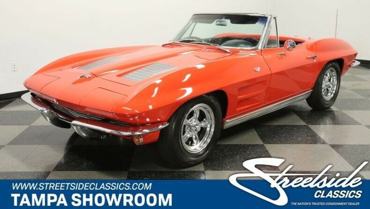 #'S MATCH 327 V8 4 SPEED ORIGINAL COLORS 15" CHROME WHEELS GORGEOUS RESTO 1963 Chevrolet Corvette Convertible