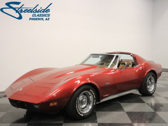 #'S MATCH 350 V8, 4SPD, RESTO IN 2016, SUPER NICE, CRIMSON RED, PRICED RIGHT! 1973 Chevrolet Corvette