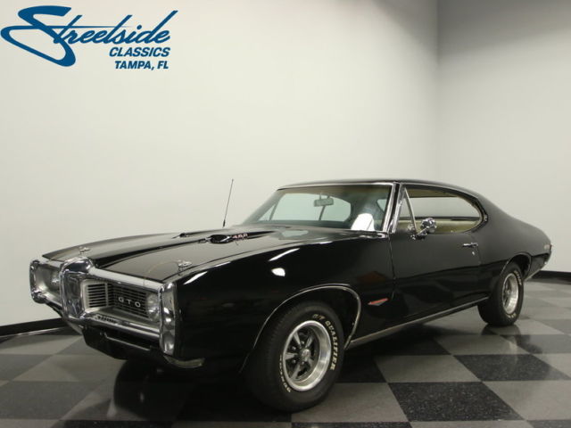 #'S MATCH 400 V8 & 4 SP MAN. TRANS, REAL GTO, PS, PB W/DISC, RARE CHROME BUMPER! 1968 Pontiac GTO