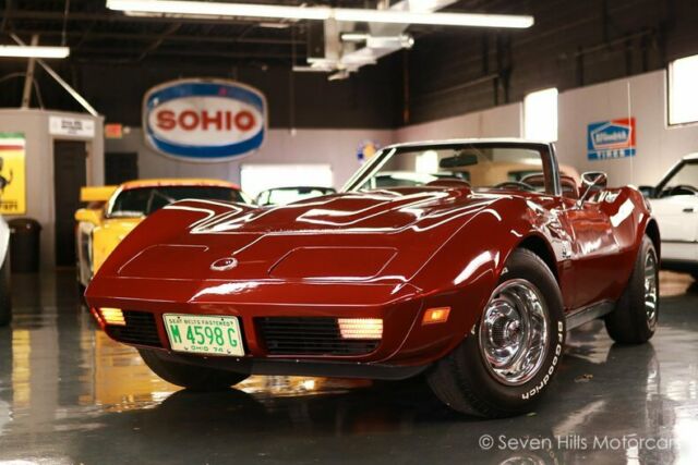 #'s Match, BEAUTIFUL CONDITION Red Metallic/Ox Blood, AC PS PB, PRICED TO SELL!! 1974 Chevrolet Corvette Stingray Convertible