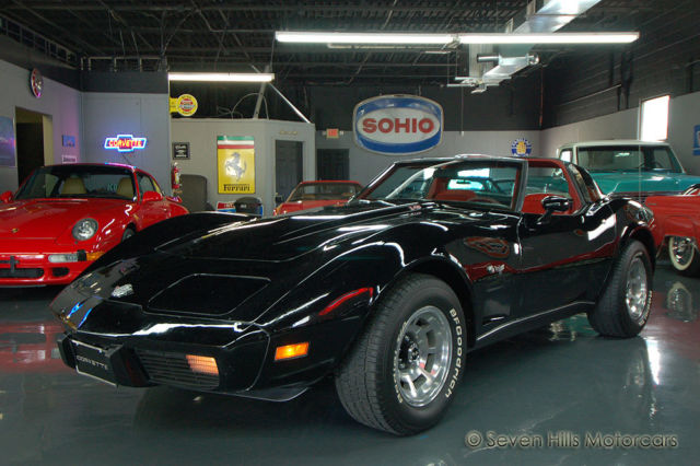 #'s Match, Black/Red, Low Miles, LOADED WITH HIGHLY DESIREABLE OPTIONS 1978 Chevrolet Corvette L82 4-Speed