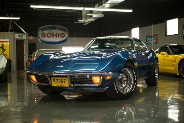 #'s Match, EXCELLENT CONDITION, Bridgehampton Blue/Dark Blue, PRICED TO SELL!! 1971 Chevrolet Corvette Stingray T-Top Coupe