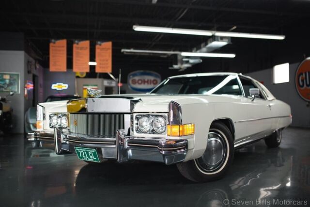#'s Match, EXTRA CLEAN, White/Black & White, PRICED TO SELL!! 1973 Cadillac Eldorado Very Low Miles, FANTASTIC CONDITION
