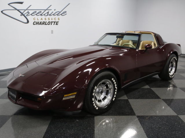 #'S MATCHING 350 V8, 4SPD TRANS, A/C, PWR STEER & BRAKE, RARE COLOR COMBO, NICE! 1980 Chevrolet Corvette L48