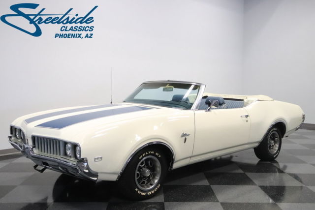 #'S MATCHING ROCKET 350 V8, AUTO, PS, FRONT DISCS, A/C, PERFECT FAMILY CRUISER!! 1969 Oldsmobile Cutlass Convertible
