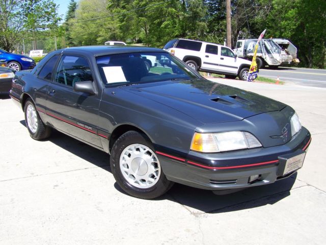 1-FAMILY-OWNED-5-SPEED-COLD-AC-SURVIVOR-STOCK-TURBO-COUPE-FOX-BODY-MUSTANG-SISTR 1988 Ford Thunderbird TURBOCOUPE 2.3L INTERCOOLED SOLID PAMPERED GARAGED