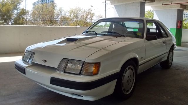 1 OF 561 MADE 9L OXFORD WHITE FOR 1986 GARAGED KEPT AND STORED 30 YEARS AWESOME! 1986 Ford Mustang SVO