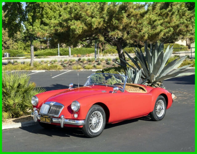 1-OWNER 1959 MGA SOLID GARAGED CALIFORNIA CAR EXCELLENT METAL LOW MILES ORIGINAL 1959 MG MGA Roadster