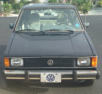 1-OWNER 1981 VW 2 DOOR RABBIT DIESEL LS - BLACK RUNS GREAT AS IS NO RESERVE 1981 Volkswagen Rabbit LS 2 Door