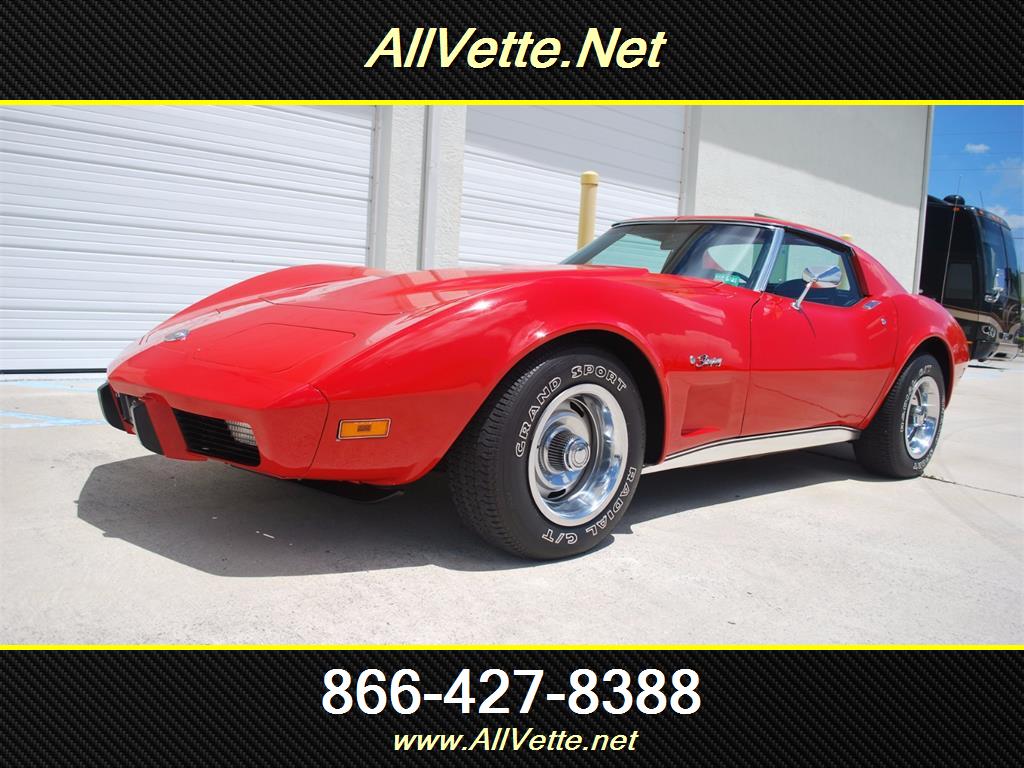 1 OWNER 4 SP COLD A/C 25K Miles Original Title-Bill of Sale-Window Sticker 1975 Chevrolet Corvette Coupe