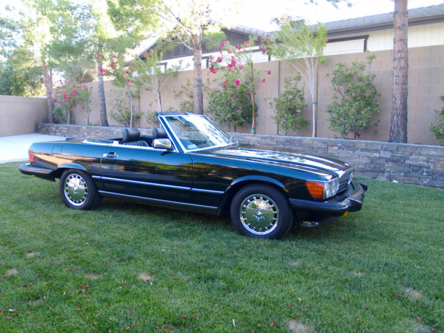 1 OWNER 89 560SL~"RARE" TRIPLE BLACK~39,000 MILES~LAS VEGAS~MINT ~FULLY SERVICED 1989 Mercedes-Benz SL-Class