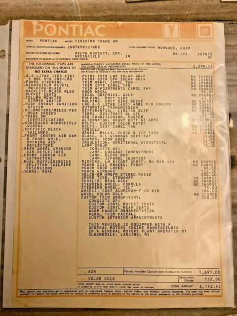 1979 Pontiac Trans Am "NO RESERVE" VIDEO WELL DOCUMENTED - photo 8