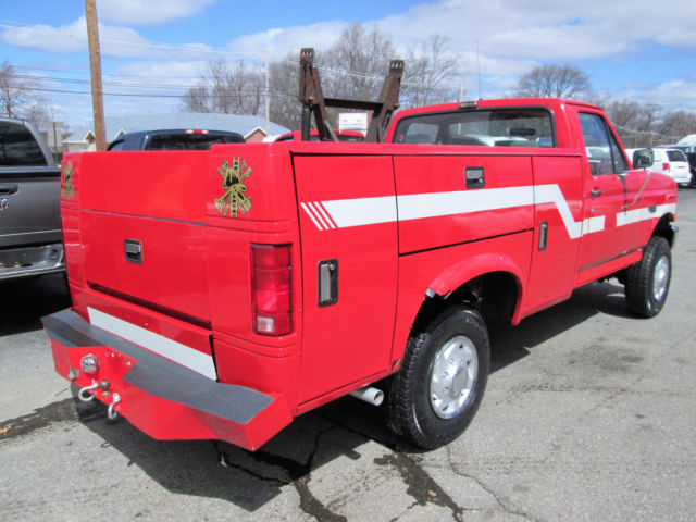 1993 Ford F-350 XL 4x4 Cab Chassis Utility Body Plow - photo 3