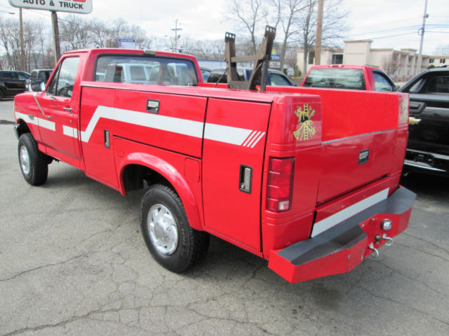 1993 Ford F-350 XL 4x4 Cab Chassis Utility Body Plow - photo 6