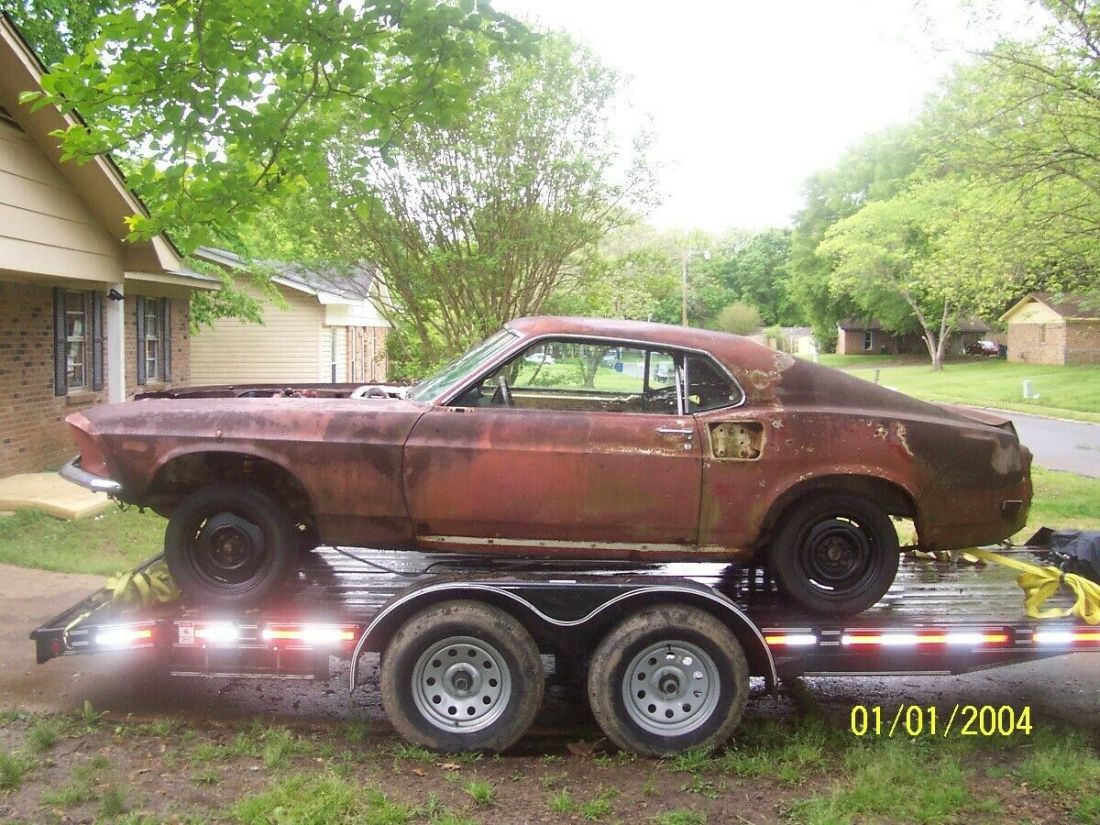 100% Original 1969 Ford FASTBACK MUSTANG Rolling Chassis Body 1969 Ford Mustang