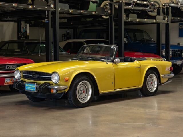 10095 Miles 2.5L 6 cyl 4 spd manual2 Door Convertible 1975 Triumph TR6 Roadster