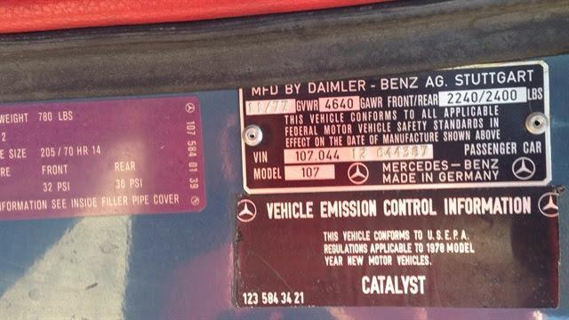 1978 Mercedes-Benz 400-Series Red Leather - photo 3