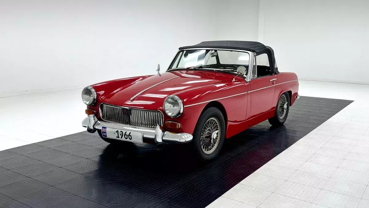 1098cc I4/4-Speed Manual/Top Down British Fun/Front Discs/Great Color Combo 1966 MG Midget Roadster
