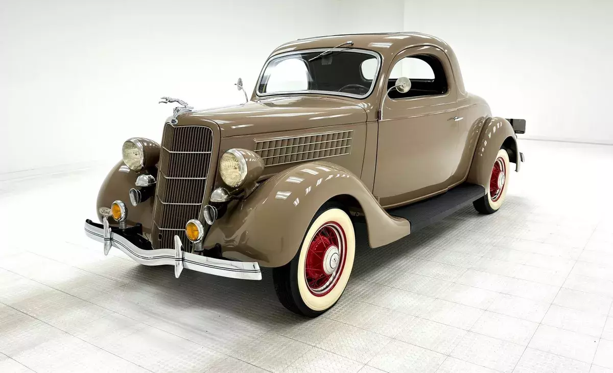 11,265 Miles/239ci Flathead V8/Nicely Restored/Hard To Find Model/3-Speed 1935 Ford Model 48 3 Window Deluxe Coupe