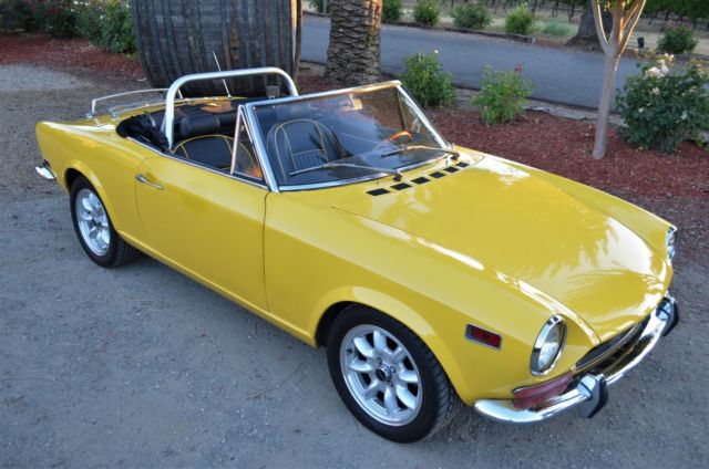 11971 FIAT 124 -RESTORED CHROME BUMPER CA 124 - MECHANICAL & COSMETIC UPGRADES 1971 Fiat 124 Spider CALIFORNIA 124 RESTORED CONV.