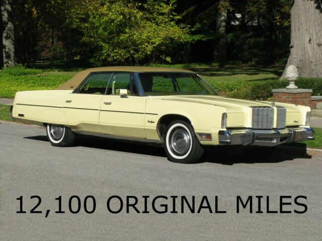12,100 ORIGINAL MILES ... One Owner ... Jasmine Yellow ... Gold LEATHER ... WOW! 1978 Chrysler New Yorker Brougham