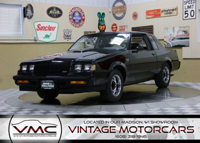 13,329 Miles! - 100% Original - Highly Optioned - Factory T-Tops - Documentation 1987 Buick Grand National