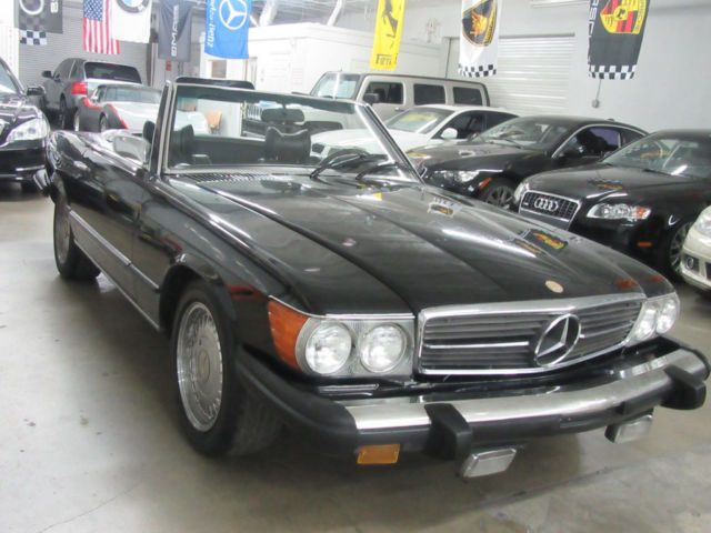 $14500 INCLUDES FREE SHIPPING ONLY 60K STUNNING FLORIDA CAR BLACK ON BLACK WOW! 1976 Mercedes-Benz SL-Class
