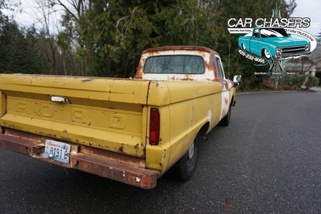 1965 Ford F-100 NO RESERVE! ORIGINAL FARM TRUCK SURVIVOR PATINA F1! 150PIX+VIDEO - photo 11