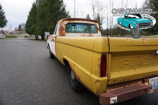 1965 Ford F-100 NO RESERVE! ORIGINAL FARM TRUCK SURVIVOR PATINA F1! 150PIX+VIDEO - photo 12