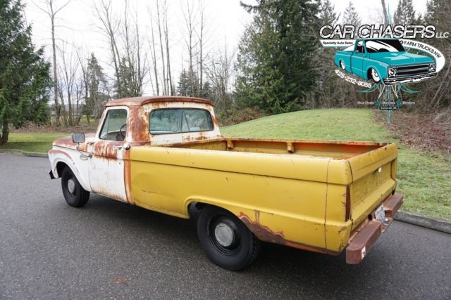 1965 Ford F-100 NO RESERVE! ORIGINAL FARM TRUCK SURVIVOR PATINA F1! 150PIX+VIDEO - photo 3