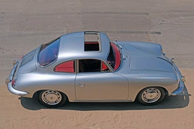 1964 Porsche 356 SC Sunroof Coupe - Single Fam Ownership - Silver - photo 10