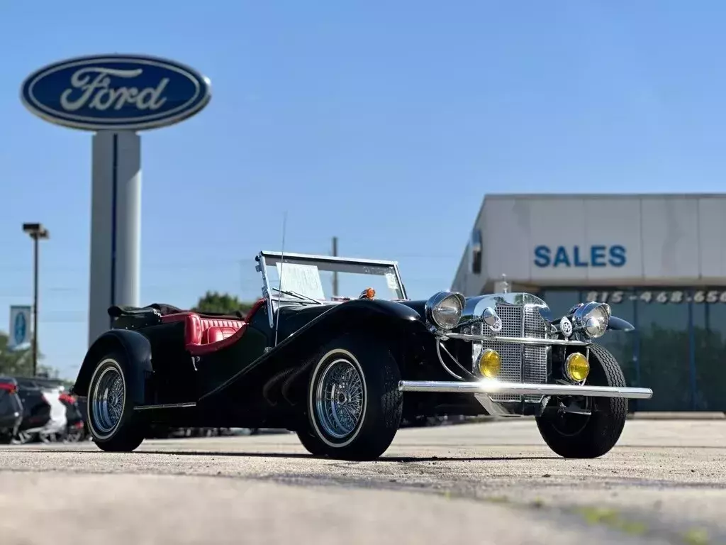 1783 Miles BLACK 1929 Mercedes Benz Gazelle Replica VW Kit Car Coupe 1600CC