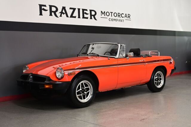 18291 ACTUAL ONE OWNER MILES BLAZE ORANGE /BLACK well PRESERVED MGB ROADSTER 1979 MG MGB