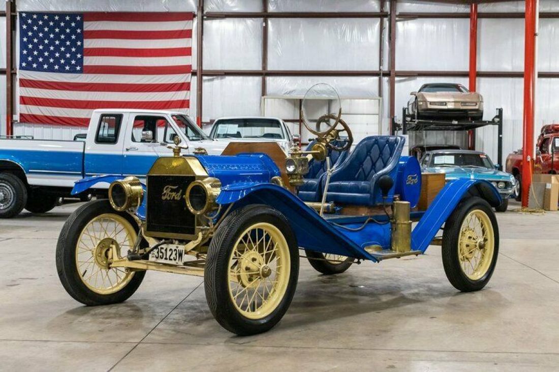 1914 Ford Model T Speedster 1 Blue Roadster 177ci 4-Cylinder Manual 1914 Ford Model T Speedster