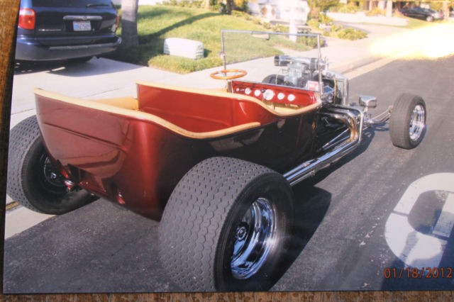 1923 Ford Model T, 4 door, Tudor, Candy Apple Red, 350 Chevy, 350 Turbo Auto 1923 Ford Model T Chrome