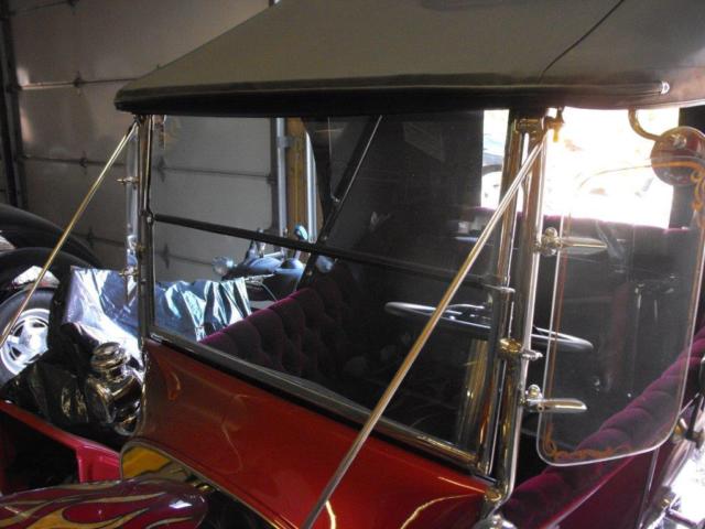 1923 Ford Model T maroon wine button tuft mohair - photo 4